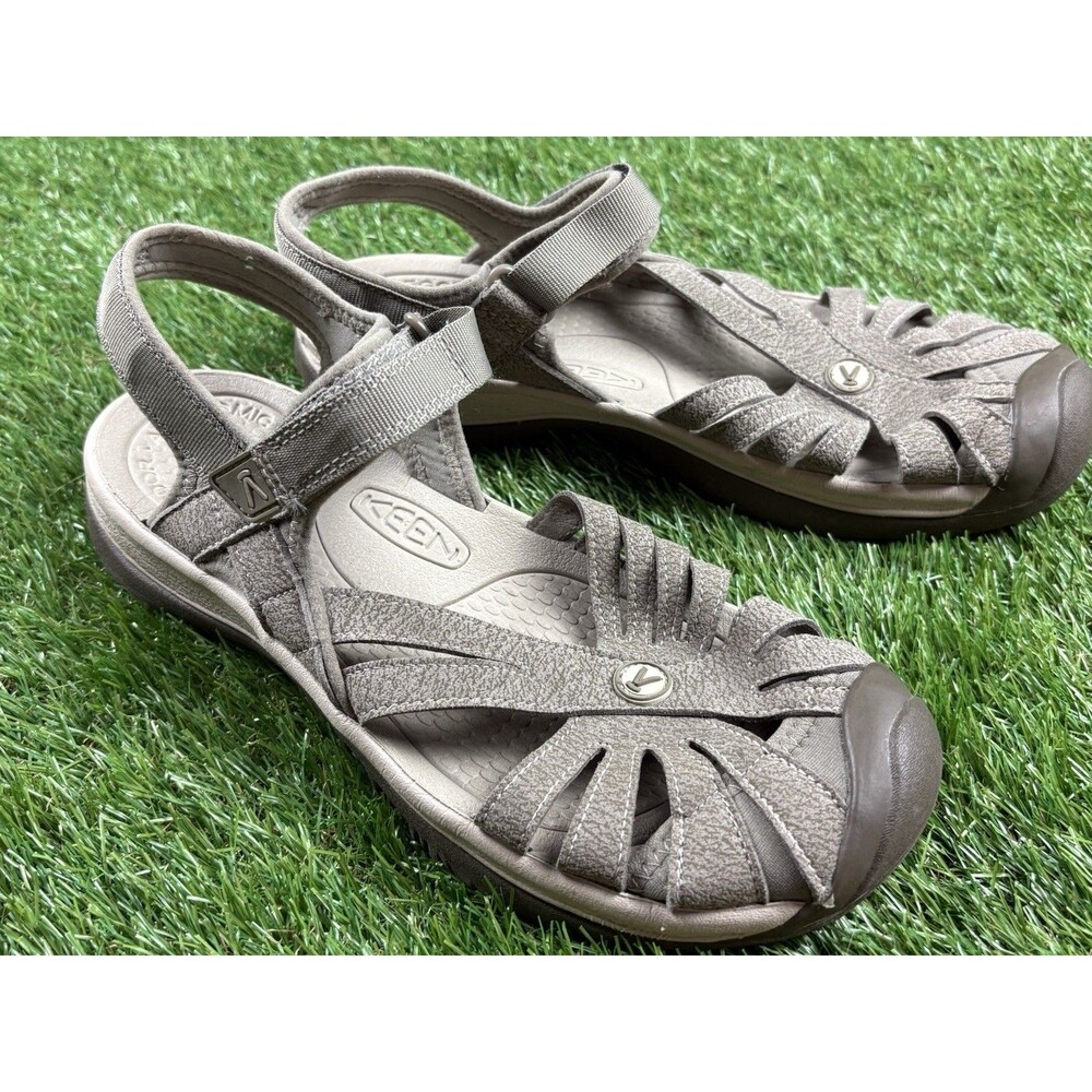 KEEN Rose Sandals Size 8.5 Womens Beige/Brindle/Shitake Hiking Water Ready